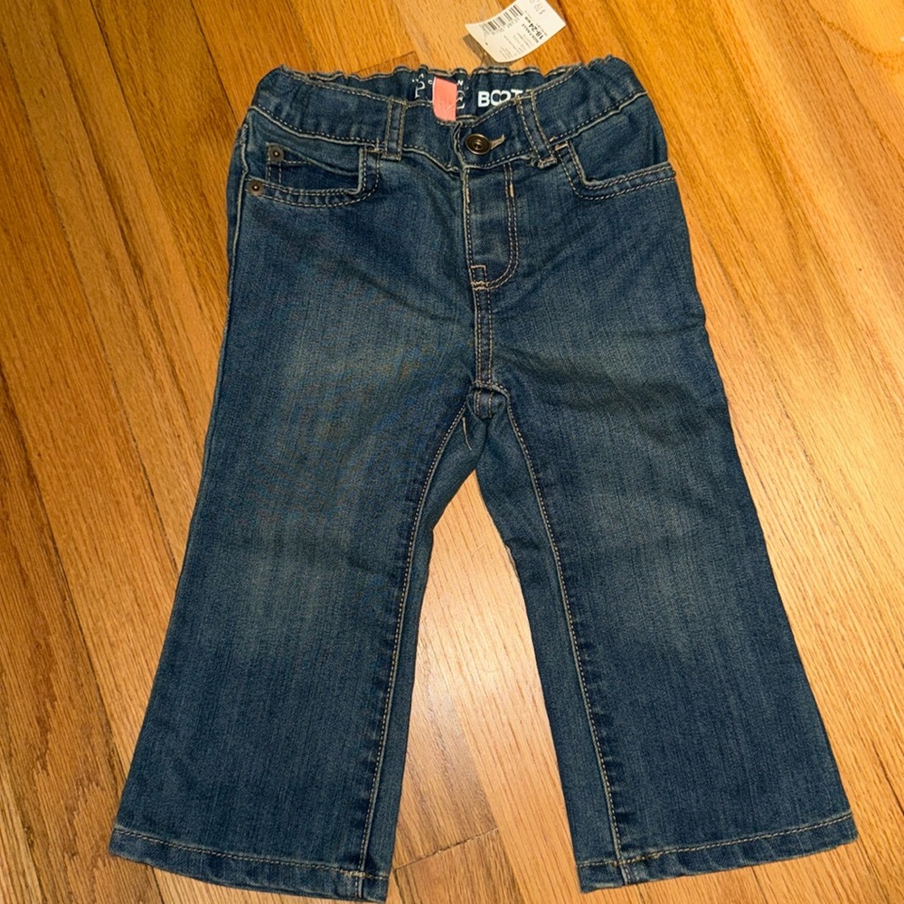 The Children’s Place toddler boys bootcut jeans, 18-24 months. New with tags.